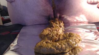 Large and thick shit explosion