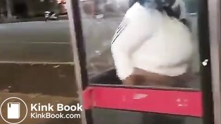 Black woman shit in a phone booth