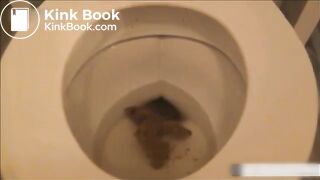 cute blonde reverse toilet shit