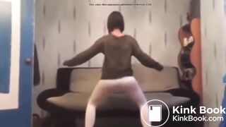 Young Girl Shakes Her Ass Until She Accidentally Sharts