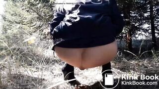 Beautiful girl poop heavy load