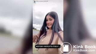 Latina Influencer Poop Huge Turd Field (Full Video)