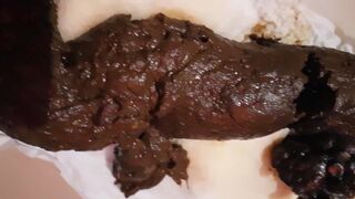 Big poo on open diaper..