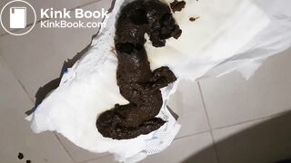 Big poo on open diaper..