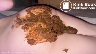 Cute Girl Shits All Over Ass, BBC Fucks Shitty Ass