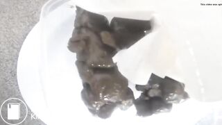 Very thick poop - video 2