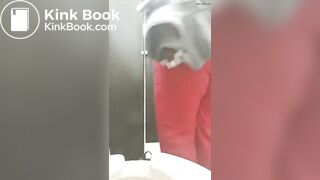 Big black ass diarrhea in public bathroom