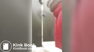 Big black ass diarrhea in public bathroom
