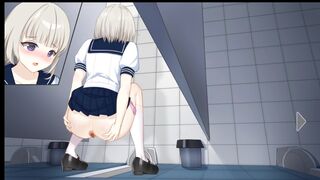 Watching Anya in the bathroom