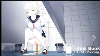 Watching Anya in the bathroom