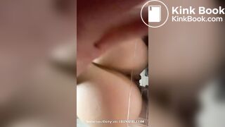 Sexy blonde scat action