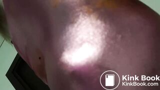 Huge poop in pink pants