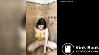 Poo and smear on body