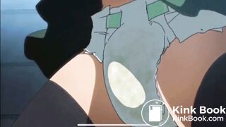 Short diaper edit clip of Highschool Of The Dead