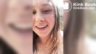 Cutie shits in nature