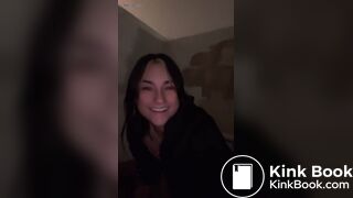 HOT BABE POOPING IN PUBLIC PARK BATHROOM