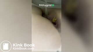 Arab woman releasing turds