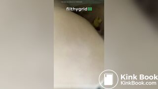 Arab woman releasing turds