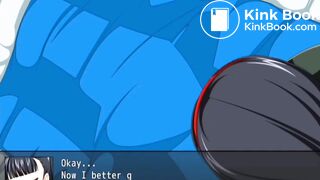 Defecating on her sleeping maid's pussy