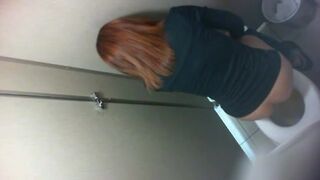 Beautiful butt caught shitting