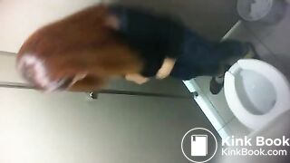 Beautiful butt caught shitting