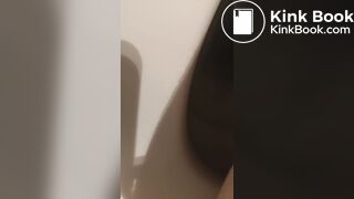 Boy Pooping in Toilet