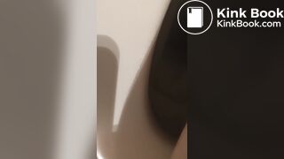 Boy Pooping in Toilet