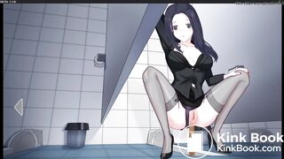 Anime girl teacher poop