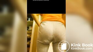 Girl panty diarrhea and fart
