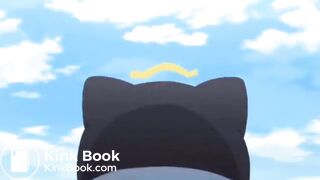 cat girl pooping in diaper