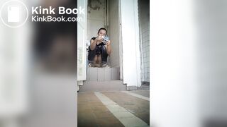 Beautiful Russian woman spy wc poop 753