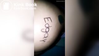 Beautiful woman takes a small poop