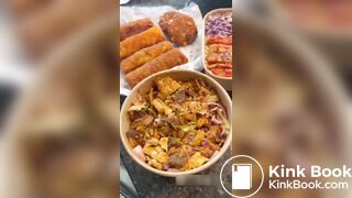 sexy lightskin eating, farting, and shitting