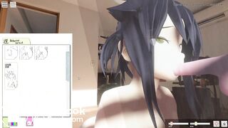 A woman who poops while eating dildo