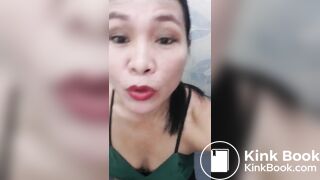 Shit eating asian queen