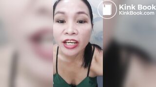 Shit eating asian queen