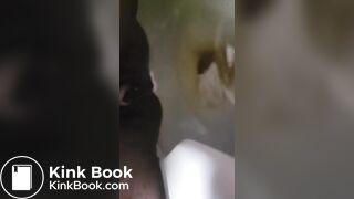 She Poops while on the Toilet