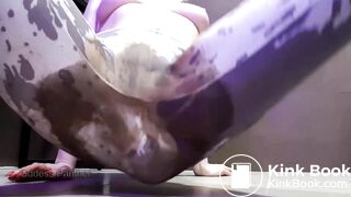 Tights ruined with huge poop bulge