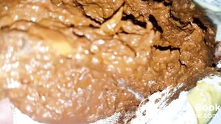 Big shit in sheer panties