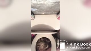 Toilet licking - video 15
