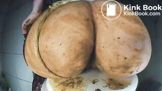 Dirty Betty in white panties scat smear