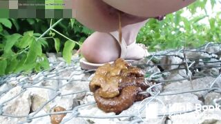 Beautiful Russian girl poop and fart 648