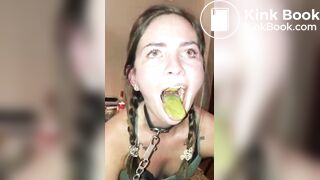 nasty slave girl swallowing your own shit