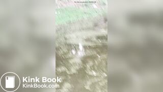 Aunty ko gaand dhone ke time pe dikha