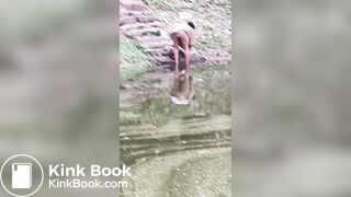 Aunty ko gaand dhone ke time pe dikha