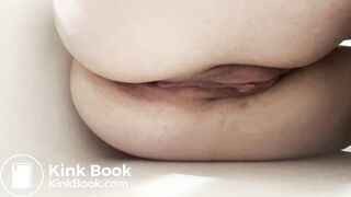 Shitting around my glass dildo