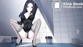 Watching an attractive teacher use the toilet