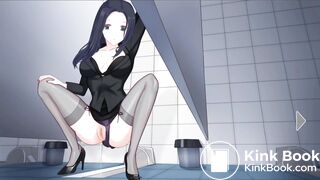 Watching an attractive teacher use the toilet