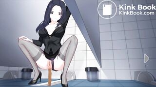 Watching an attractive teacher use the toilet