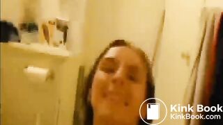 Cute girl messing her pants..